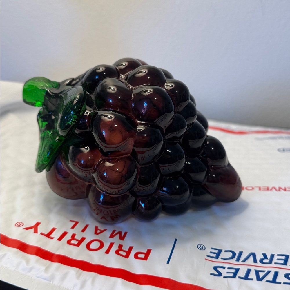 Vintage Empoli Style Glass Grape Cluster